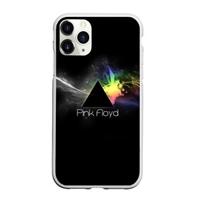 Чехол для iPhone 11 Pro матовый с принтом Pink Floyd Logo в Екатеринбурге, Силикон |  | Тематика изображения на принте: англия | басы | британия | гитара | группа | дым | космос | логотип | музыка | песни | пинк флойд | призма | радуга | рок | свет