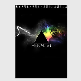 Скетчбук с принтом Pink Floyd Logo в Екатеринбурге, 100% бумага
 | 48 листов, плотность листов — 100 г/м2, плотность картонной обложки — 250 г/м2. Листы скреплены сверху удобной пружинной спиралью | англия | басы | британия | гитара | группа | дым | космос | логотип | музыка | песни | пинк флойд | призма | радуга | рок | свет