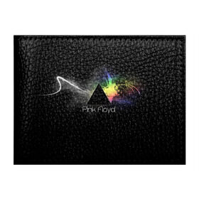 Обложка для студенческого билета с принтом Pink Floyd Logo в Екатеринбурге, натуральная кожа | Размер: 11*8 см; Печать на всей внешней стороне | англия | басы | британия | гитара | группа | дым | космос | логотип | музыка | песни | пинк флойд | призма | радуга | рок | свет