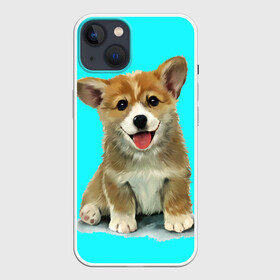 Чехол для iPhone 13 с принтом Корги в Екатеринбурге,  |  | corgy | dog | korgi | puppy | вельш корги | кардиган | коржик | пемброк | собака | щенок