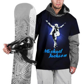 Накидка на куртку 3D с принтом Майкл Джексон в Екатеринбурге, 100% полиэстер |  | Тематика изображения на принте: michael jackson | король