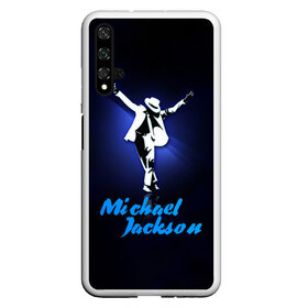 Чехол для Honor 20 с принтом Майкл Джексон в Екатеринбурге, Силикон | Область печати: задняя сторона чехла, без боковых панелей | michael jackson | король