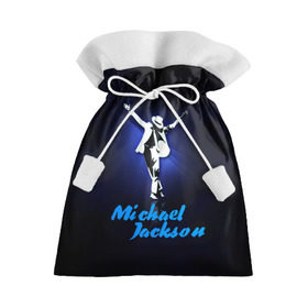 Подарочный 3D мешок с принтом Майкл Джексон в Екатеринбурге, 100% полиэстер | Размер: 29*39 см | michael jackson | король