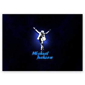 Поздравительная открытка с принтом Майкл Джексон в Екатеринбурге, 100% бумага | плотность бумаги 280 г/м2, матовая, на обратной стороне линовка и место для марки
 | Тематика изображения на принте: michael jackson | король