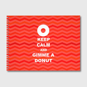 Альбом для рисования с принтом Gimme a donut в Екатеринбурге, 100% бумага
 | матовая бумага, плотность 200 мг. | keep calm | полосы | сериал | твин пикс | текстура | фильмы