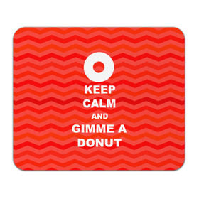 Коврик прямоугольный с принтом Gimme a donut в Екатеринбурге, натуральный каучук | размер 230 х 185 мм; запечатка лицевой стороны | Тематика изображения на принте: keep calm | полосы | сериал | твин пикс | текстура | фильмы