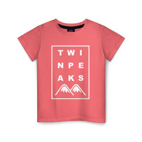 Детская футболка хлопок с принтом Twin Peaks в Екатеринбурге, 100% хлопок | круглый вырез горловины, полуприлегающий силуэт, длина до линии бедер | Тематика изображения на принте: арт | сериал | твин пикс | фильмы