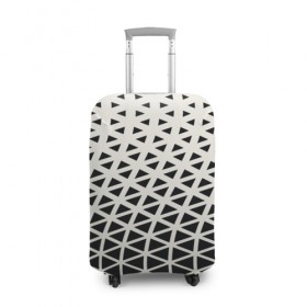 Чехол для чемодана 3D с принтом Необычный узор в Екатеринбурге, 86% полиэфир, 14% спандекс | двустороннее нанесение принта, прорези для ручек и колес | pattern | сетка | узоры