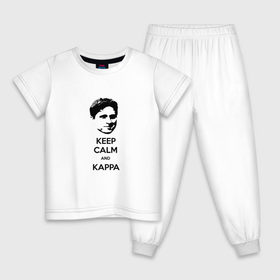 Детская пижама хлопок с принтом Kappa в Екатеринбурге, 100% хлопок |  брюки и футболка прямого кроя, без карманов, на брюках мягкая резинка на поясе и по низу штанин
 | cs go | kappa | каппа | кс го