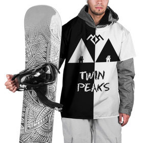 Накидка на куртку 3D с принтом Twin Peaks в Екатеринбурге, 100% полиэстер |  | Тематика изображения на принте: арт | сериал | твин пикс | фильмы | черно белые