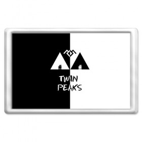 Магнит 45*70 с принтом Twin Peaks в Екатеринбурге, Пластик | Размер: 78*52 мм; Размер печати: 70*45 | арт | сериал | твин пикс | фильмы | черно белые