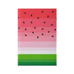 Обложка для паспорта матовая кожа с принтом Арбузик в Екатеринбурге, натуральная матовая кожа | размер 19,3 х 13,7 см; прозрачные пластиковые крепления | pattern | trend | арбуз | зеленый | косточки | красный | мода | патерн | паттерн | розовый | текстура | тренд | фрукт | ягода