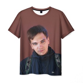 Мужская футболка 3D с принтом Рэпер Гнойный в Екатеринбурге, 100% полиэфир | прямой крой, круглый вырез горловины, длина до линии бедер | гнойный
