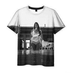 Мужская футболка 3D с принтом Lana Del Rey в Екатеринбурге, 100% полиэфир | прямой крой, круглый вырез горловины, длина до линии бедер | lana del rey | лана дель рей