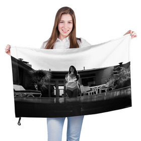 Флаг 3D с принтом Lana Del Rey в Екатеринбурге, 100% полиэстер | плотность ткани — 95 г/м2, размер — 67 х 109 см. Принт наносится с одной стороны | lana del rey | лана дель рей