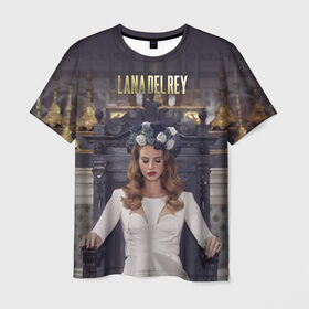 Мужская футболка 3D с принтом Lana Del Rey в Екатеринбурге, 100% полиэфир | прямой крой, круглый вырез горловины, длина до линии бедер | lana del rey | лана дель рей