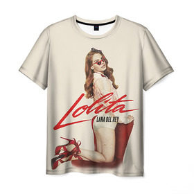 Мужская футболка 3D с принтом Lana Del Rey в Екатеринбурге, 100% полиэфир | прямой крой, круглый вырез горловины, длина до линии бедер | Тематика изображения на принте: lana del rey | лана дель рей