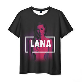Мужская футболка 3D с принтом Lana Del Rey в Екатеринбурге, 100% полиэфир | прямой крой, круглый вырез горловины, длина до линии бедер | Тематика изображения на принте: lana del rey | лана дель рей