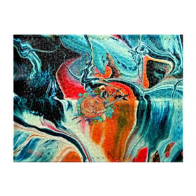 Обложка для студенческого билета с принтом Лиса художник в Екатеринбурге, натуральная кожа | Размер: 11*8 см; Печать на всей внешней стороне | 3d | abstract | abstraction | fox | spray | абстракция | животные | кисти | краски | лиса | лисица | текстуры | художник