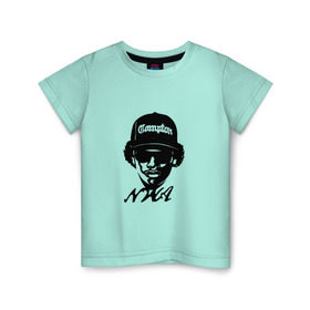 Детская футболка хлопок с принтом NWA в Екатеринбурге, 100% хлопок | круглый вырез горловины, полуприлегающий силуэт, длина до линии бедер | compton | dr dre | eazy e | ice cube | nwa | rap hip hop | комптон | лос анджелес | рэп | хип хоп