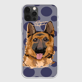 Чехол для iPhone 12 Pro Max с принтом Немецкая овчарка в Екатеринбурге, Силикон |  | animal | dog | german shepherd | pet | puppy | арт | животные | немец | овчарка | пес | собака