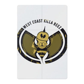 Магнитный плакат 2Х3 с принтом West Coast Killa Beez в Екатеринбурге, Полимерный материал с магнитным слоем | 6 деталей размером 9*9 см | clan | east | ghostface | gza | hip hop | killer | method man | rap | rza | shaolin | west | wu tang | ву тэнг | нью йорк | пчела | рэп | хип хоп | шаолинь