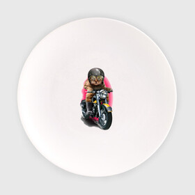 Тарелка с принтом Кот мотоциклист в Екатеринбурге, фарфор | диаметр - 210 мм
диаметр для нанесения принта - 120 мм | Тематика изображения на принте: moto | киса | кот | котэ | мото | мотоцикл | очки | шлем