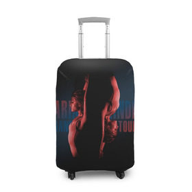 Чехол для чемодана 3D с принтом Ariana Grande в Екатеринбурге, 86% полиэфир, 14% спандекс | двустороннее нанесение принта, прорези для ручек и колес | ariana grande
