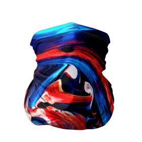Бандана-труба 3D с принтом Узоры красок в Екатеринбурге, 100% полиэстер, ткань с особыми свойствами — Activecool | плотность 150‒180 г/м2; хорошо тянется, но сохраняет форму | абстракция | потертость | размытые | текстуры | цветные | яркие