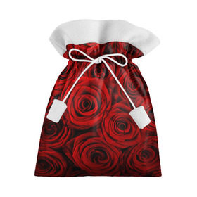 Подарочный 3D мешок с принтом Красные розы в Екатеринбурге, 100% полиэстер | Размер: 29*39 см | букет | красный | розы | цветы