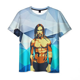 Мужская футболка 3D с принтом iggy pop в Екатеринбурге, 100% полиэфир | прямой крой, круглый вырез горловины, длина до линии бедер | fatality | kismet | rock | rock and roll | игги поп