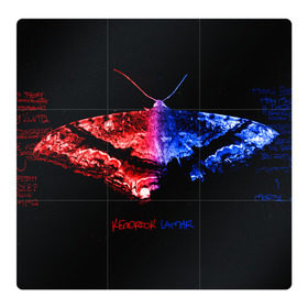 Магнитный плакат 3Х3 с принтом Butterfly в Екатеринбурге, Полимерный материал с магнитным слоем | 9 деталей размером 9*9 см | Тематика изображения на принте: kendrick lamar | кендрик ламар | рэп. | хип хоп