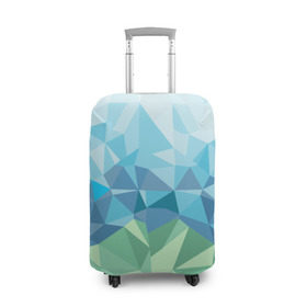 Чехол для чемодана 3D с принтом URAL polygonal в Екатеринбурге, 86% полиэфир, 14% спандекс | двустороннее нанесение принта, прорези для ручек и колес | polygonal | yaaydesign | екатеринбург | поли | полигональный | россия | урал