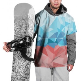 Накидка на куртку 3D с принтом RUSSIA YAAY в Екатеринбурге, 100% полиэстер |  | Тематика изображения на принте: yaaydesign |   polygonal | полигоны | россия