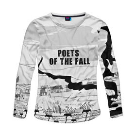 Женский лонгслив 3D с принтом Poets of the fall в Екатеринбурге, 100% полиэстер | длинные рукава, круглый вырез горловины, полуприлегающий силуэт | poets of the fall | rock | альтернатива | музыка | поэты | рок | фины