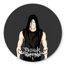 Коврик круглый с принтом Metalocalypse (Dethklok) 12 в Екатеринбурге, резина и полиэстер | круглая форма, изображение наносится на всю лицевую часть | dethklok | metalocalypse