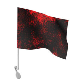 Флаг для автомобиля с принтом Брызги красок(red style) в Екатеринбурге, 100% полиэстер | Размер: 30*21 см | abstraction | color | paint | spray | tie dye | абстракция | брызги красок | всплеск красок | капли красок | текстуры