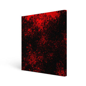 Холст квадратный с принтом Брызги красок(red style) в Екатеринбурге, 100% ПВХ |  | abstraction | color | paint | spray | tie dye | абстракция | брызги красок | всплеск красок | капли красок | текстуры