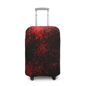 Чехол для чемодана 3D с принтом Брызги красок(red style) в Екатеринбурге, 86% полиэфир, 14% спандекс | двустороннее нанесение принта, прорези для ручек и колес | abstraction | color | paint | spray | tie dye | абстракция | брызги красок | всплеск красок | капли красок | текстуры