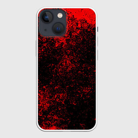 Чехол для iPhone 13 mini с принтом Брызги красок(red style) в Екатеринбурге,  |  | abstraction | color | paint | spray | tie dye | абстракция | брызги красок | всплеск красок | капли красок | текстуры