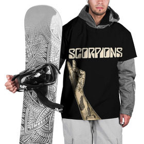 Накидка на куртку 3D с принтом Scorpions в Екатеринбурге, 100% полиэстер |  | scorpions | клаус майне
рудольф шенкер | маттиас ябс | микки ди | павел мончивода | скорпионы