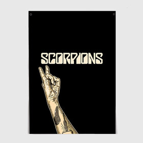 Постер с принтом Scorpions в Екатеринбурге, 100% бумага
 | бумага, плотность 150 мг. Матовая, но за счет высокого коэффициента гладкости имеет небольшой блеск и дает на свету блики, но в отличии от глянцевой бумаги не покрыта лаком | scorpions | клаус майне
рудольф шенкер | маттиас ябс | микки ди | павел мончивода | скорпионы