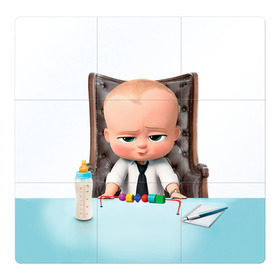 Магнитный плакат 3Х3 с принтом Boss Baby в Екатеринбурге, Полимерный материал с магнитным слоем | 9 деталей размером 9*9 см | boss baby | босс | молокосос | мультфильмы