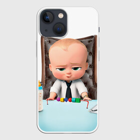 Чехол для iPhone 13 mini с принтом Boss Baby в Екатеринбурге,  |  | boss baby | босс | молокосос | мультфильмы