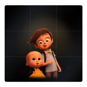 Магнитный плакат 3Х3 с принтом Boss Baby в Екатеринбурге, Полимерный материал с магнитным слоем | 9 деталей размером 9*9 см | boss baby | босс | молокосос | мультфильмы