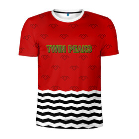 Мужская футболка 3D спортивная с принтом Twin Peaks Red Room в Екатеринбурге, 100% полиэстер с улучшенными характеристиками | приталенный силуэт, круглая горловина, широкие плечи, сужается к линии бедра | red room | twin peaks | красная комната | купер | сериалы | твин пикс