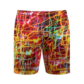 Мужские шорты 3D спортивные с принтом Light creative в Екатеринбурге,  |  | abstract | colorful | electric | energy | light | абстракция | вет | цвет | электрик | энергия