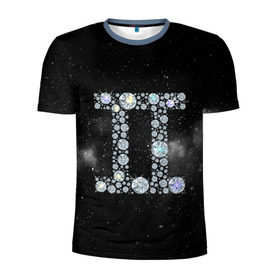 Мужская футболка 3D спортивная с принтом Бдизнецы в Екатеринбурге, 100% полиэстер с улучшенными характеристиками | приталенный силуэт, круглая горловина, широкие плечи, сужается к линии бедра | близнецы | звезды | знаки зодиака | космос | созвездие