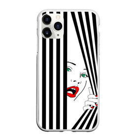 Чехол для iPhone 11 Pro Max матовый с принтом Pop art girl в Екатеринбурге, Силикон |  | Тематика изображения на принте: abstraction | background | band | black and white | fashion | girl | hair | pop art | silhouette | style | абстракция | девушка | мода | полосы | поп  арт | прическа | силуэт | стиль | фон | черно  белый