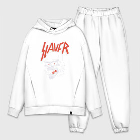 Мужской костюм хлопок OVERSIZE с принтом Slayer череп в Екатеринбурге,  |  | Тематика изображения на принте: slayer | группа | гэри холт | злость | зубы | каска | керри кинг | кости | метал | музыка | песни | пол бостаф | рок | слеар | слеер | слеяр | том арайа | трэш метал | тяжелый рок | хеви метал | язык